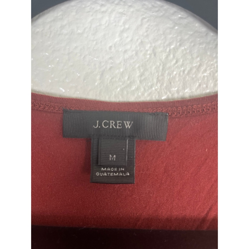 J.Crew Drapey Tank Top Scoop Neck Sleeveless Lyocell Red Medium - Picture 4 of 8
